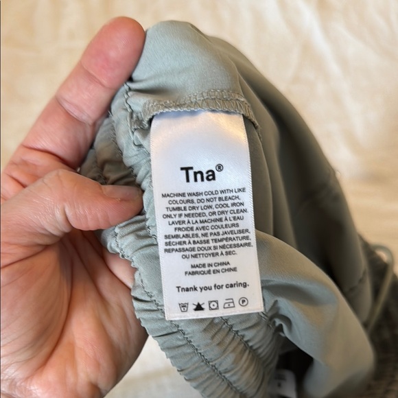 TNA Sage Green Casual Lounge Pants Elastic Waistband Soft/Thin Fabric - Picture 7 of 7